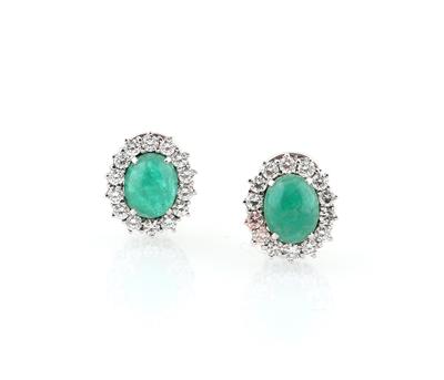 Brillant Smaragdohrclips - Diamanti e pietre preziose esclusivi