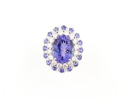 Brillant Tansanitring - Exclusive diamonds and gems