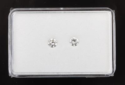 2 lose Brillanten zus.0,81 ct G-H/vvs-vs - Exklusive Diamanten und Farbsteine