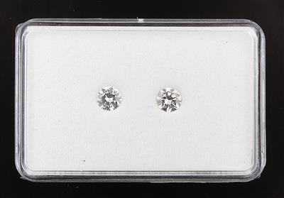 2 lose Brillanten zus. 1,19 ct H-J/vvs-vs - Diamanti e pietre preziose esclusivi