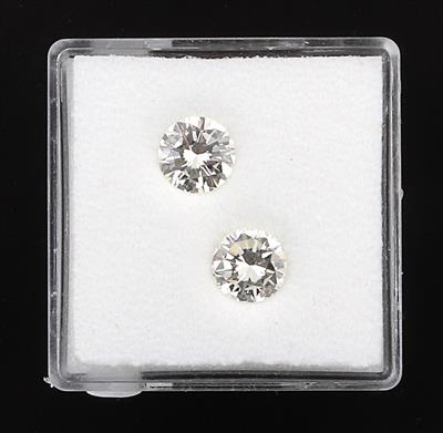 2 lose Brillanten zus.1,56 ct H-I/vvs-vs - Exklusive Diamanten und Farbsteine