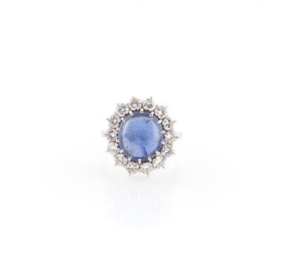 Brillant Saphir Ring - Exklusive Diamanten und Farbsteine
