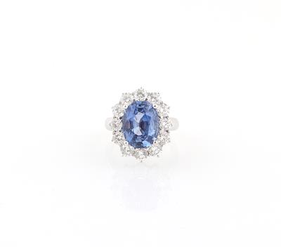 Brillant Saphir Ring - Exklusive Diamanten und Farbsteine