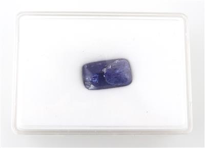 Loser Tansanit im Cabochonschliff 28,67 ct - Exklusive Diamanten und Farbsteine