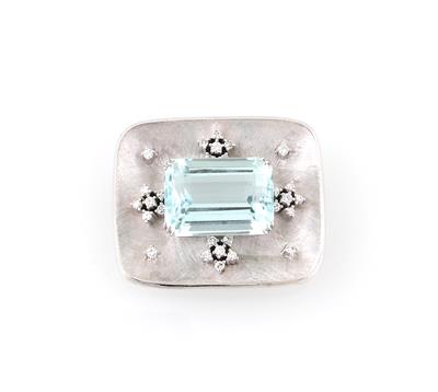 Aquamarin Anhänger ca. 30 ct - Exkluzivní diamanty a drahokamy