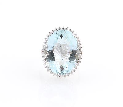 Brillant Aquamarin Ring - Diamanti e pietre preziose esclusivi