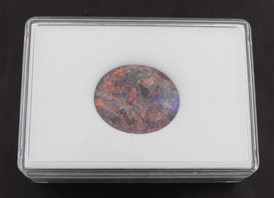 Loser Opal im Cabochonschliff 28,62 ct - Exklusive Diamanten und Farbsteine