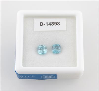 2 lose Zirkone zus. 2,77 ct - Exklusive Diamanten und Farbsteine