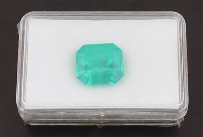 Loser Smaragd 16,36 ct - Exklusive Diamanten und Farbsteine