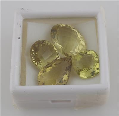 4 Lose Lemoncitrine zus. 54 ct - Exclusive diamonds and gems