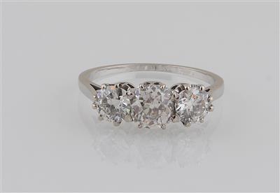 Brillantring zus. ca. 1,70 ct - Exklusive Diamanten und Farbsteine