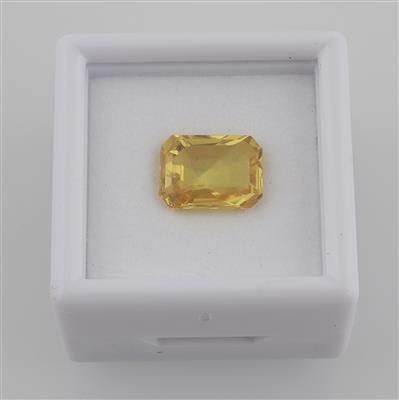 Loser gelber Saphir 3,42 ct - Exkluzivní diamanty a drahokamy