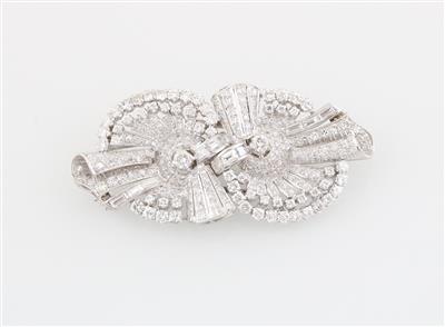 Diamantbrosche zus. ca. 11,00 ct - Diamonds Only