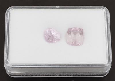 2 Lose Kunzite zus. 9,45 ct - Exkluzivní diamanty a drahokamy