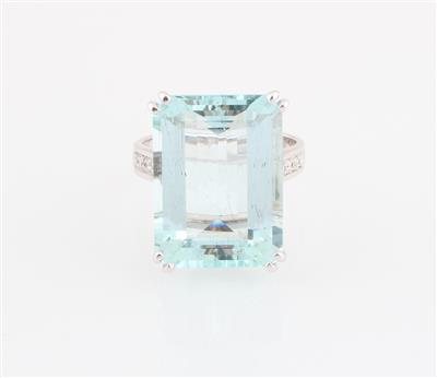 Aquamarinring ca. 13 ct - Exklusive Farbsteine