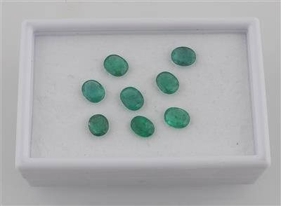 Lot aus losen Smaragden zus. 3,80 ct - Diamanti e pietre preziose esclusivi