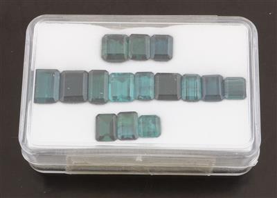 Lot lose Indigolite zus. 20,94 ct - Exclusive diamonds and gems