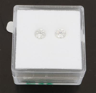 2 lose Brillanten zus.0,56 ct I-J/p1-p2 - Diamonds Only