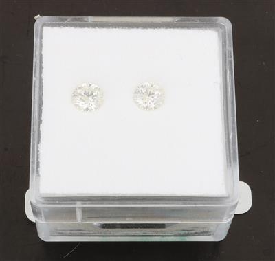 2 lose Brillanten zus.0,62 ct J-K/p1-p2 - Diamonds Only