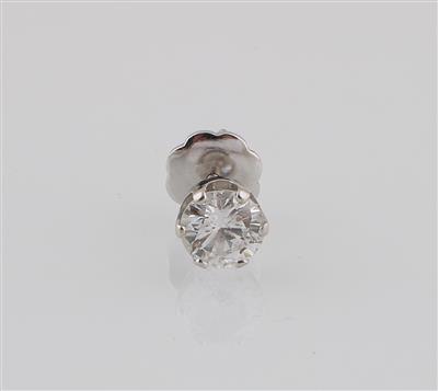 1 Brillantsolitär Ohrschraube ca. 0,65 ct - Diamonds Only