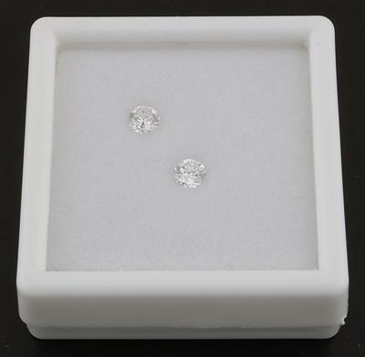 2 lose Brillanten zus.0,57 ct H-I/p1 - Diamonds Only