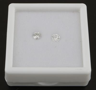 2 lose Brillanten zus. 0,57 ct I-J/p1-p2 - Diamonds Only