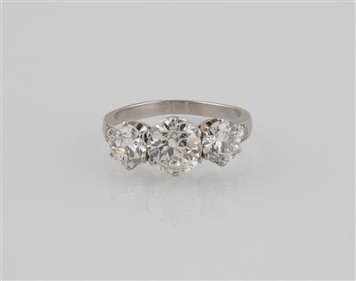 Altschliffdiamantring zus. ca. 2,90 ct - Diamonds Only