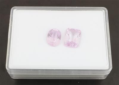 2 lose Kunzite 16,90 ct u. 13,60 ct - Exkluzivní diamanty a drahokamy