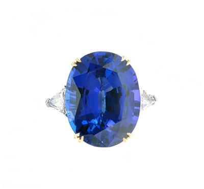 Tansanit Ring ca. 36,39 ct - Exkluzivní diamanty a drahokamy