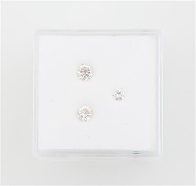 3 lose Brillanten zus. 0,39 ct H-I/si1-p1 - Diamonds Only