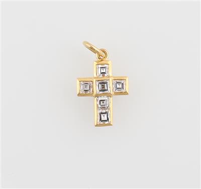 Diamantkreuz zus. ca. 0,65 ct - Diamonds Only