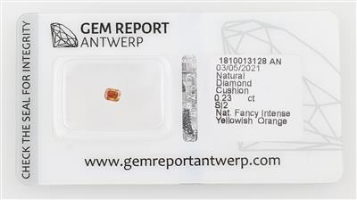 Loser Fancy Intense Yellowish Orange Diamant ca. 0,23 ct - Diamonds Only