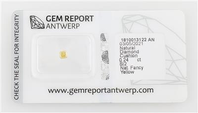 Loser Fancy Yellow Diamant ca. 0,24 ct - Diamonds Only