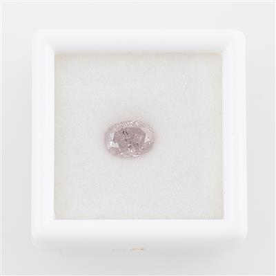 Loser Natural Fancy Light Purplish Pink Diamant 0,88 ct p3 - Diamonds Only