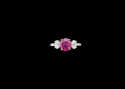 Bulgari Diamantring mit unbehandeltem Rubin 1,62 ct - Exclusive diamonds and gems