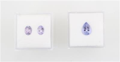 Lot aus losen Tansaniten zus. 3,45 ct - Diamanti e pietre preziose esclusivi