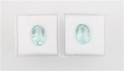 2 lose Aquamarine zus. 10,50 ct - Exkluzivní diamanty a drahokamy