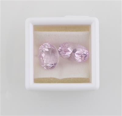 2 lose Kunzite zus. 11,29 ct - Exclusive diamonds and gems