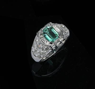 Kolumbien Smaragd Ring - Exkluzivní diamanty a drahokamy
