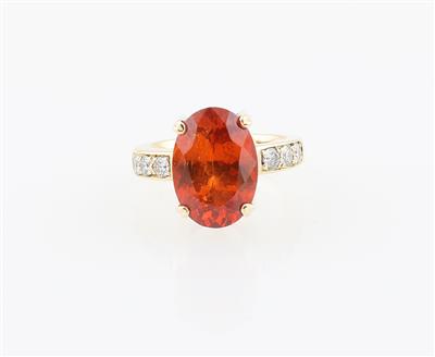 Spessartin Ring ca. 10 ct - Exkluzivní diamanty a drahokamy