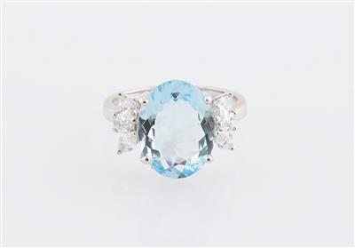 Diamant Aquamarin Ring - Gioielli scelti