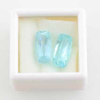 2 lose Aquamarine zus. 7,75 ct - Exklusive Farbsteine