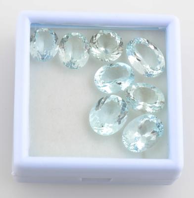 8 lose Aquamarine zus.35 ct - Exclusive diamonds and gems