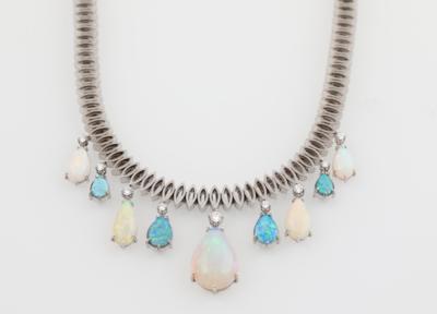 Brillant Opal Collier - Exclusive diamonds and gems