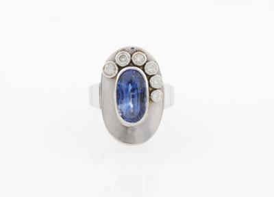 Brillant Saphir Ring - Exklusive Farbsteine