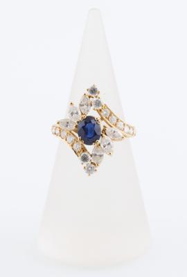 Diamant Saphir Ring - Exclusive diamonds and gems