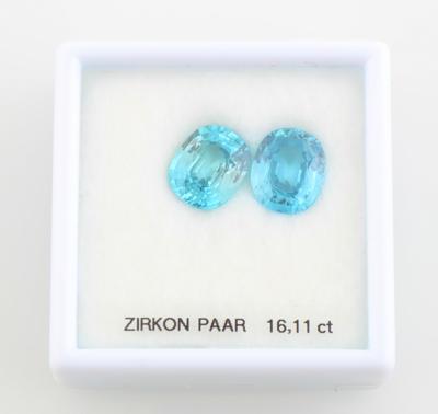 Zwei lose Zirkone 16,11 ct - Diamanti e pietre preziose esclusivi