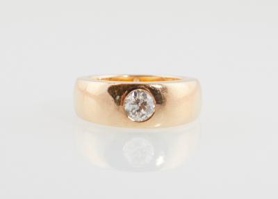 Altschliffbrillant Solitär Ring ca. 0,90 ct - Diamonds Only