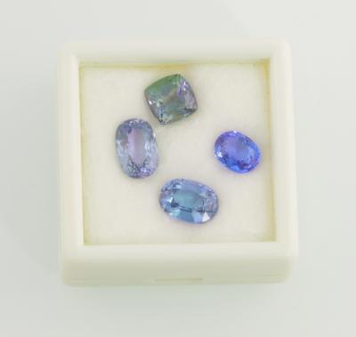 4 lose Tansanite zus.11,35 ct - Exclusive Gemstones