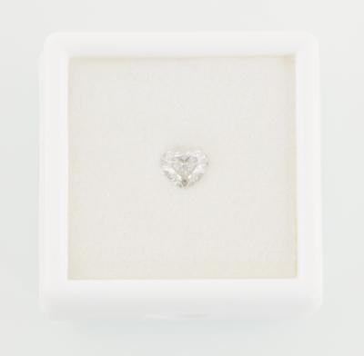 Loser Diamant im Herzschliff 1 ct E/SI - Diamonds only